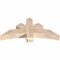 Ekena Millwork Alberta Smooth Timber Gable Bracket, Douglas Fir, 48"W x 22"H x 5 1/2"D x 5 1/2"F, 11/12 Pitch GBW048X22X0606ALB00SDF - alternate 4